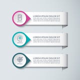 Plantilla del diseño de Infographic Vector el concepto para el infographics del negocio con 3 pasos, opciones, piezas stock de ilustración Plantilla del diseño de Infographic Vector el concepto para el infographics del negocio con 3 pasos, opciones, piezas stock de ilustración