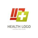 Plantilla médica del vector del extracto del diseño del logotipo ilustración del vector Plantilla médica del vector del extracto del diseño del logotipo ilustración del vector
