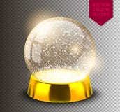Plantilla vacía del globo de la nieve aislada en fondo transparente Bola de la magia de la Navidad Ejemplo realista del vector de ilustración del vector Plantilla vacía del globo de la nieve aislada en fondo transparente Bola de la magia de la Navidad Ejemplo realista del vector de ilustración del vector