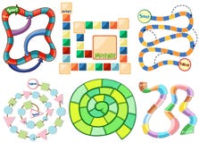 Plantillas del juego stock de ilustración Plantillas del juego stock de ilustración
