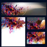 Plantillas florales corporativas de la identidad con follaje abstracto libre illustration Plantillas florales corporativas de la identidad con follaje abstracto libre illustration