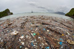 Plastic Floating Garbage in Raja Ampat