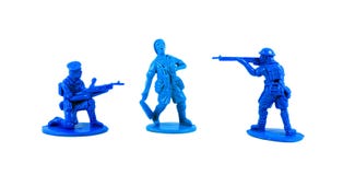 blue toy soldiers