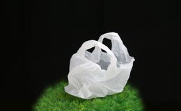 Plastic zak royalty-vrije stock afbeeldingen Plastic zak royalty-vrije stock afbeeldingen