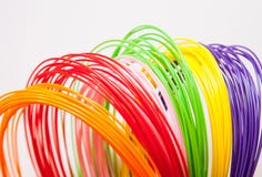Plastica di ADS per la stampante 3D, immagine stock Plastica di ADS per la stampante 3D, immagine stock