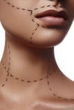 Plastische chirurgie Reclame Schoonheidsgezondheidszorg stock fotografie Plastische chirurgie Reclame Schoonheidsgezondheidszorg stock fotografie