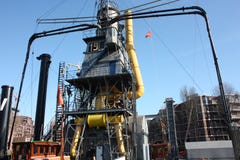 Plataforma de la colecci?n del aceite viejo sistema industrial Unidad de control Almacenamiento de energ?a imágenes de archivo libres de regalías Plataforma de la colecci?n del aceite viejo sistema industrial Unidad de control Almacenamiento de energ?a imágenes de archivo libres de regalías