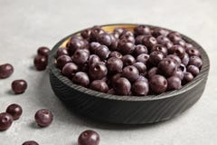 Plate with fresh acai berries royalty free stock photos Plate with fresh acai berries royalty free stock photos