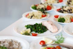 Plate with salmon royalty free stock images Plate with salmon royalty free stock images
