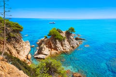Platja Fenals Beach in Lloret de Mar Costa Brava Stock Photos Platja Fenals Beach in Lloret de Mar Costa Brava Stock Photos
