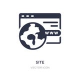 platssymbol på vit bakgrund Enkel beståndsdelillustration från begrepp för sökandemotoroptimization royaltyfri illustrationer platssymbol på vit bakgrund Enkel beståndsdelillustration från begrepp för sökandemotoroptimization royaltyfri illustrationer