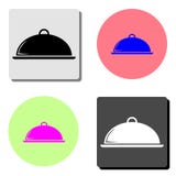 platter. flat vector icon royalty free illustration platter. flat vector icon royalty free illustration