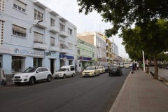 Platå - stad av Praia, Kap Verdehuvudstad, Santiago Island arkivbild Platå - stad av Praia, Kap Verdehuvudstad, Santiago Island arkivbild