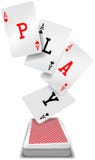 Play cards aces poker hand deck stock illustration Play cards aces poker hand deck stock illustration