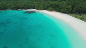 Playa de Champán, Vanuatu, isla de Espiritu Santo, Luganville, South Pacific almacen de video Playa de Champán, Vanuatu, isla de Espiritu Santo, Luganville, South Pacific almacen de video