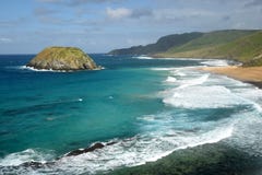 Playa del león en Fernando de Noronha, el Brasil Foto de archivo Playa del león en Fernando de Noronha, el Brasil Foto de archivo
