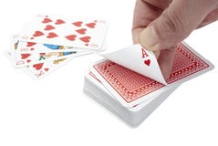 Playing cards poker gamble game leisure Stock Images Playing cards poker gamble game leisure Stock Images