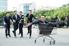 Playing Fool After Hard Working Day Royalty Free Stock Image Playing Fool After Hard Working Day Royalty Free Stock Image