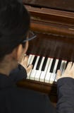 Playing Piano Teacher Stock Image Playing Piano Teacher Stock Image