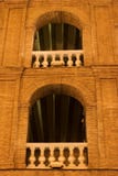 Plaza de Toros, noite de Valença, Spain foto de stock Plaza de Toros, noite de Valença, Spain foto de stock