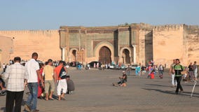 Plaza principal en Meknes, Marruecos Plaza principal en Meknes, Marruecos
