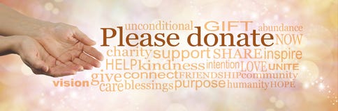 donate please cause give vector based illustration
