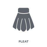 pleat icon from Sew collection. vector illustration pleat icon from Sew collection. vector illustration