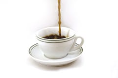 pleuvoir à torrents de cuvette de café photographie stock pleuvoir à torrents de cuvette de café photographie stock