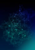 Plexus lines, dots and light beams with light points royalty free illustration Plexus lines, dots and light beams with light points royalty free illustration