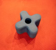 A plus shape of foam building block for education toy isolated o stock photography A plus shape of foam building block for education toy isolated o stock photography