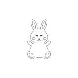 plush bunny toy icon. Toy element icon. Premium quality graphic design icon. Baby Signs, outline symbols collection icon for vector illustration plush bunny toy icon. Toy element icon. Premium quality graphic design icon. Baby Signs, outline symbols collection icon for vector illustration