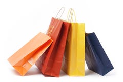 Plusieurs sacs en papier images libres de droits Plusieurs sacs en papier images libres de droits