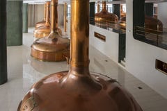 Plzen Urquell la fabbrica di birra moderna fotografia stock Plzen Urquell la fabbrica di birra moderna fotografia stock