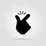 Plötsliga fingrar som lätt design för emojilogosvart vektor illustrationer Plötsliga fingrar som lätt design för emojilogosvart vektor illustrationer