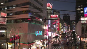 Pociąg opuszcza Shimbashi stację w Tokio, Japonia, wyjawiać głównego skrzyżowanie zbiory wideo Pociąg opuszcza Shimbashi stację w Tokio, Japonia, wyjawiać głównego skrzyżowanie zbiory wideo
