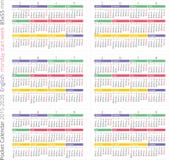 Pocket Calendar Eng. 2015, 2016, 2017, 2018, 2019, 2020. Pocket Calendar template, english, monday start week, 85x55 mm vector illustration Pocket Calendar Eng. 2015, 2016, 2017, 2018, 2019, 2020. Pocket Calendar template, english, monday start week, 85x55 mm vector illustration