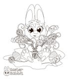 Poco conejito de pascua Libro de colorante libre illustration Poco conejito de pascua Libro de colorante libre illustration
