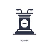 podium icon on white background. Simple element illustration from education concept royalty free illustration podium icon on white background. Simple element illustration from education concept royalty free illustration