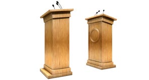 Podiums de opposition de discussion images stock Podiums de opposition de discussion images stock