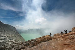 Poeple At Kawah Ijen Poeple At Kawah Ijen