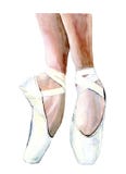 Pointe shoes. Shoes for ballet. Legs of a ballerina in pointe shoes. Classical ballet. stock illustration Pointe shoes. Shoes for ballet. Legs of a ballerina in pointe shoes. Classical ballet. stock illustration