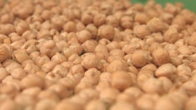 Pois chiches sur un fond vert Mouvement lent Plan rapproché carter 2 tirs banque de vidéos Pois chiches sur un fond vert Mouvement lent Plan rapproché carter 2 tirs banque de vidéos