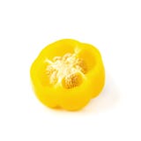 poivre jaune doux d'isolement au-dessus du fond blanc photographie stock poivre jaune doux d'isolement au-dessus du fond blanc photographie stock