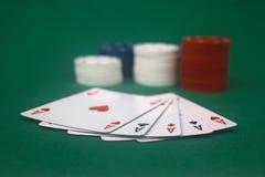 Poker Game Royalty Free Stock Photos