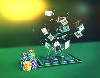 Poker online stock illustration Poker online stock illustration