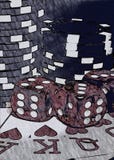 Pokernatt arkivfoto Pokernatt arkivfoto