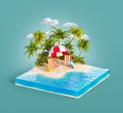 Pokładów krzesła na piasek plaży ilustracja wektor Pokładów krzesła na piasek plaży ilustracja wektor