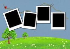 Polaroid pattern for photo frames with background texture vector illustration Polaroid pattern for photo frames with background texture vector illustration