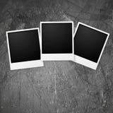 Polaroid photo frames on grunge wall Stock Photography Polaroid photo frames on grunge wall Stock Photography