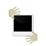 Polaroïd attaché du ruban adhésif illustration stock Polaroïd attaché du ruban adhésif illustration stock